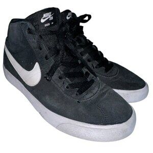 Nike SB Bruin Hi Women's Size 8 Black Suede White Skate Shoes DR0126-001
